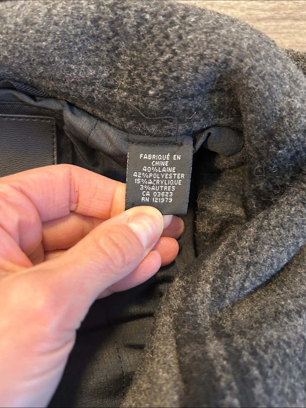 Projek Raw Wool Blend Plaid Bomber Jacket Gray Black Utility Zip Snap Men’s L - Picture 4 of 13